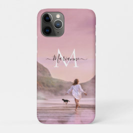 Dusky Pink Monogram Beach Case-Mate iPhone Case