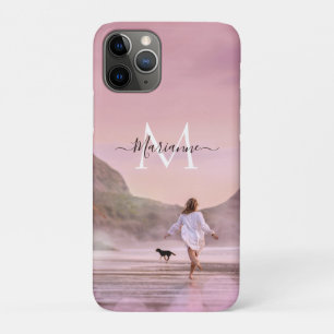 Dusky Pink Monogram Beach Case-Mate iPhone Case