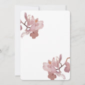 Dusky Pink Orchid Kaart (Achterkant)