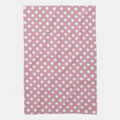 Dusky Pink polka dots Kitchen Towel Theedoek (Verticaal)