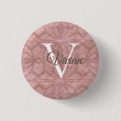 Dusky Pink Ronde Button 3,2 Cm (Voorkant)