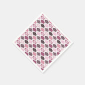 Dusky Roos Dot Mandalas Ogee Patchwork Papercraft Servet (Hoek)