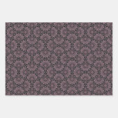 Dusky Roos fronds Dot Mandala Art Deco Fans Inpakpapier Vel (Voorkant)