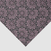 Dusky Roos fronds Dot Mandala Art Deco Fans Tissuepapier (Detail)