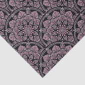 Dusky Roos fronds Mandala Art Deco Scallops Craft Tissuepapier (Detail)