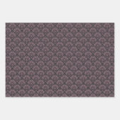 Dusky Roos fronds Mandala Art Deco Scallops Inpakpapier Vel (Voorkant 3)