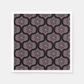 Dusky Roos fronds Mandala Mid Mod Ogee Servet (Voorkant)