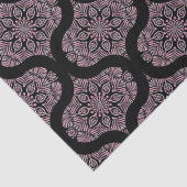 Dusky Roos fronds Mandala Mid Mod Ogee Tissuepapier (Detail)