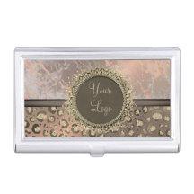 Dusky Roos Marble Glittery Leopard