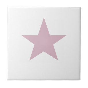 Dusky Roos Pink Star Tegeltje