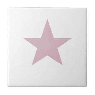 Dusky Roos Pink Star Tegeltje