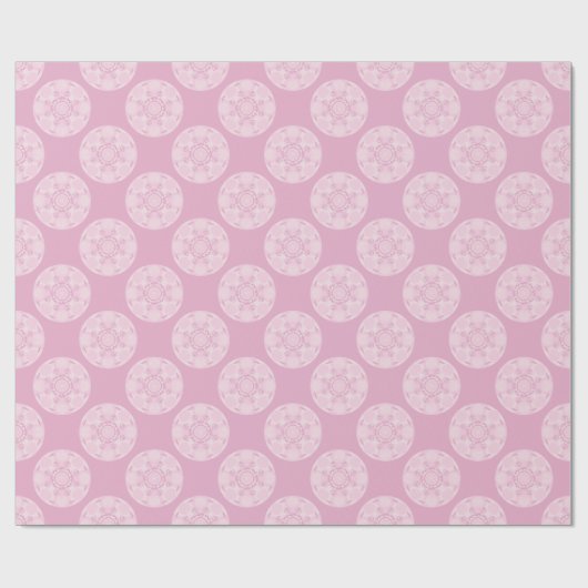 Dusky Roos Preppy in roze polka dots Cadeaupapier (Vlak)