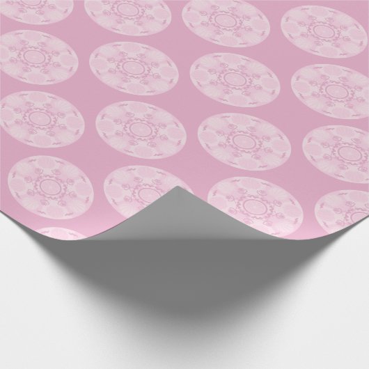 Dusky Roos Preppy in roze polka dots Cadeaupapier (Hoek)