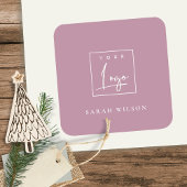 Dusky Roos Roze Aangepaste promotionele zakelijke  Vierkante Sticker