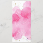 Dusky Rose Clouds Gold Lesezeichen Bookmark Menu (Voorkant)