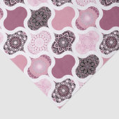 Dusky Rose Dot Mandalas Ogee Patchwork Tissuepapier (Detail)