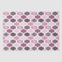 Dusky Rose Dot Mandalas Ogee Patchwork Tissuepapier