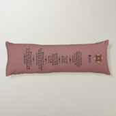 Dusky Roze Karma Quote Yoga Meditatie Bolster Lichaamskussen (Achterkant)