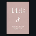 Dusky roze schilderde elegant scripttekst bruiloft kaart<br><div class="desc">Dusky roze schilderde elegante de lijstaantallen van de manuscripttekst bruiloft. Deel van een modern,  minimaal,  elegant bruiloft collectie. Beschikbaar op verschillende kleurmanieren.</div>