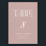 Dusky roze schilderde elegant scripttekst bruiloft kaart<br><div class="desc">Dusky roze schilderde elegante de lijstaantallen van de manuscripttekst bruiloft. Deel van een modern,  minimaal,  elegant bruiloft collectie. Beschikbaar op verschillende kleurmanieren.</div>