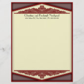 Dusky Roze Vintage, briefhoofd (Voorkant)