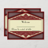 Dusky Roze Vintage, plaats kaart briefkaart (Voorkant / Achterkant)