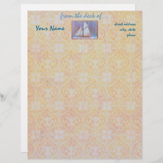 Dusky Sails briefhead Persoonlijk Briefhoofd (Voorkant / Achterkant)