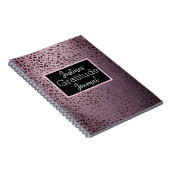 Dusky Violet Leopard Gratitude Journal Notitieboek (Rechterzijde)