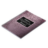 Dusky Violet Leopard Gratitude Journal Notitieboek (Linkerzijde)