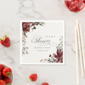 Dusky Warm Winter Feestelijk Loof Baby Shower Servet (Insitu)