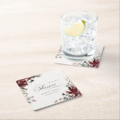 Dusky Warm Winter Festive Foliage Baby shower Kartonnen Onderzetters (Insitu)