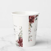 Dusky Warm Winter Festive Foliage Vrijgezellenfees Papieren Bekers (Links)