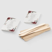 Dusky Warm Winter Festive Foliage Wedding Programm Handwaaier (Niet-gemonteerd)