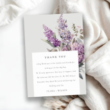 Dusky Waterverf Lila Cottage Floral Wedding