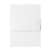 Dusky Winter Sneeuw Berg Landschap Bruiloft Uitnodigingen Wikkel (Achterkant Voorbeeld)