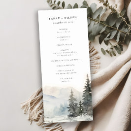 Dusky Winter Sneeuw Berg Landschap Programma