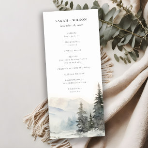 Dusky Winter Sneeuw Berg Landschap Programma