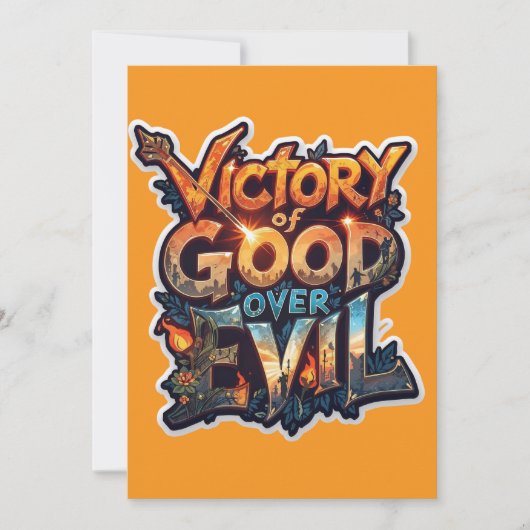 Dussehra 2025 Symbool van Triumph - Cutout Sticker Kaart (Voorkant)