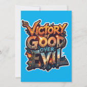 Dussehra 2025 Symbool van Triumph - Cutout Sticker Kaart (Achterkant)