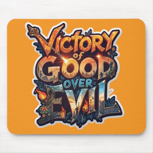 Dussehra 2025 Symbool van Triumph - Cutout Sticker Muismat (Voorkant)