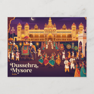 Dussehra Mysore India Briefkaart