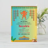 DUSSEHRA Ravan Dahan en Ram Leela Kaart (Staand voorkant)