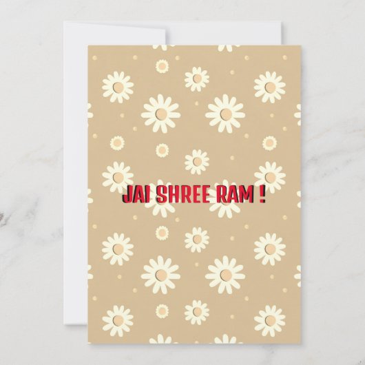 DUSSEHRA Ravan Dahan en Ram Leela Kaart (Achterkant)