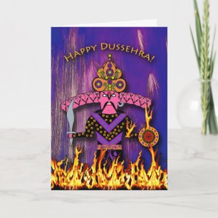 Dussehra Wenskaart, Demon King Ravana Kaart