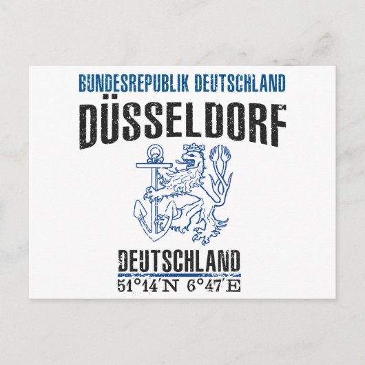 Düsseldorf Briefkaart (Voorkant)