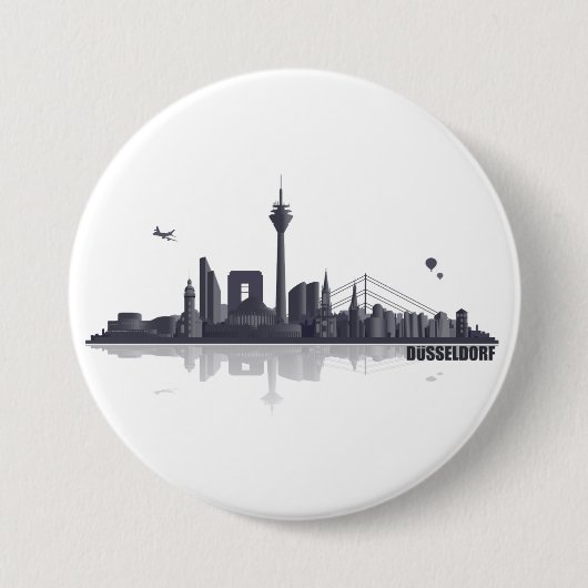 Düsseldorf Button / Anstecker / Pin (Voorkant)