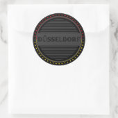 Düsseldorf City Pride Embleem – Duitse identiteit Ronde Sticker (Tas)