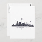 Düsseldorf City Skyline Briefkaart (Voorkant / Achterkant)