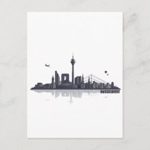Düsseldorf City Skyline Briefkaart