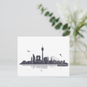 Düsseldorf City Skyline Briefkaart (Staand voorkant)